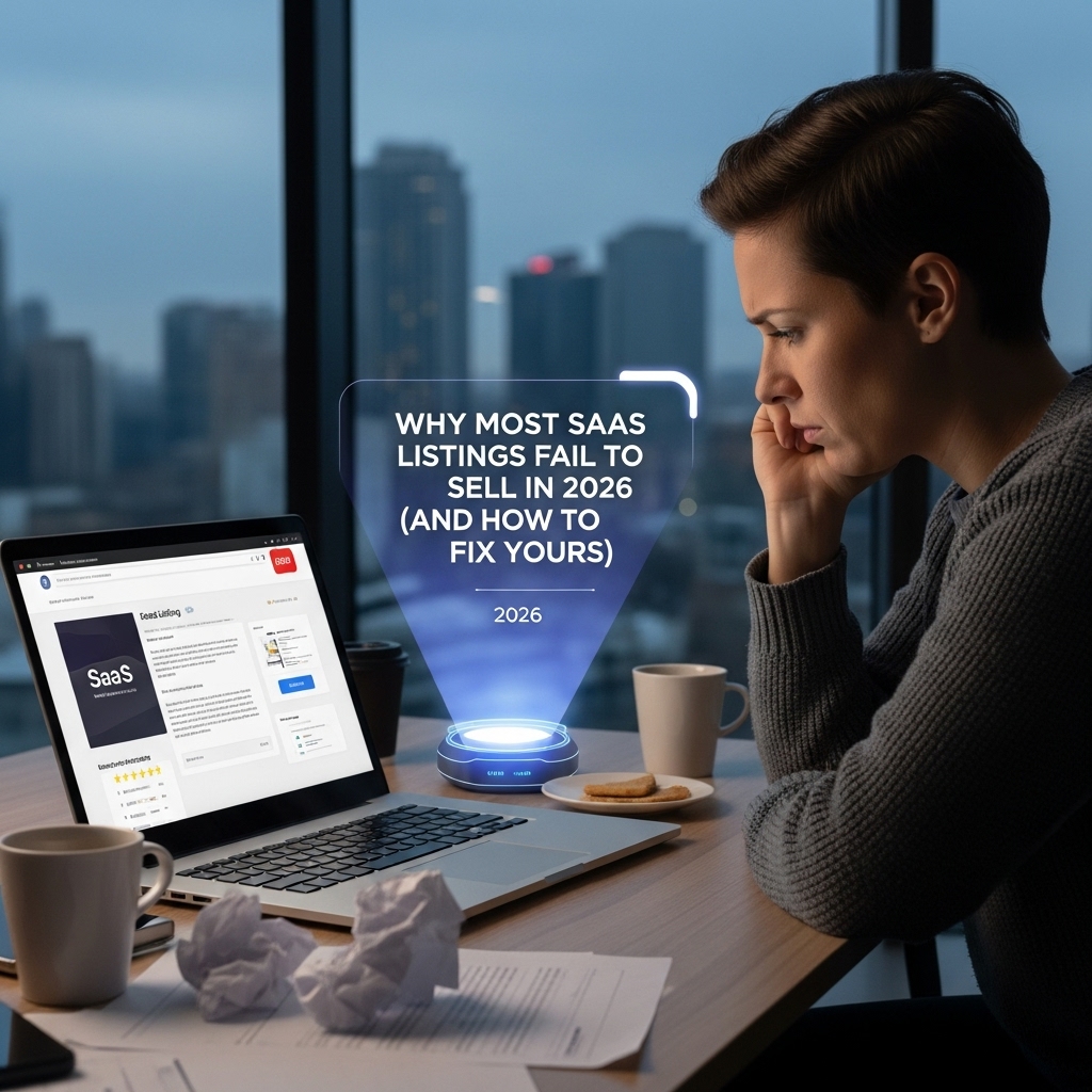 Why Most SaaS Listings Fail to Sell in 2026 (And How to Fix Yours)