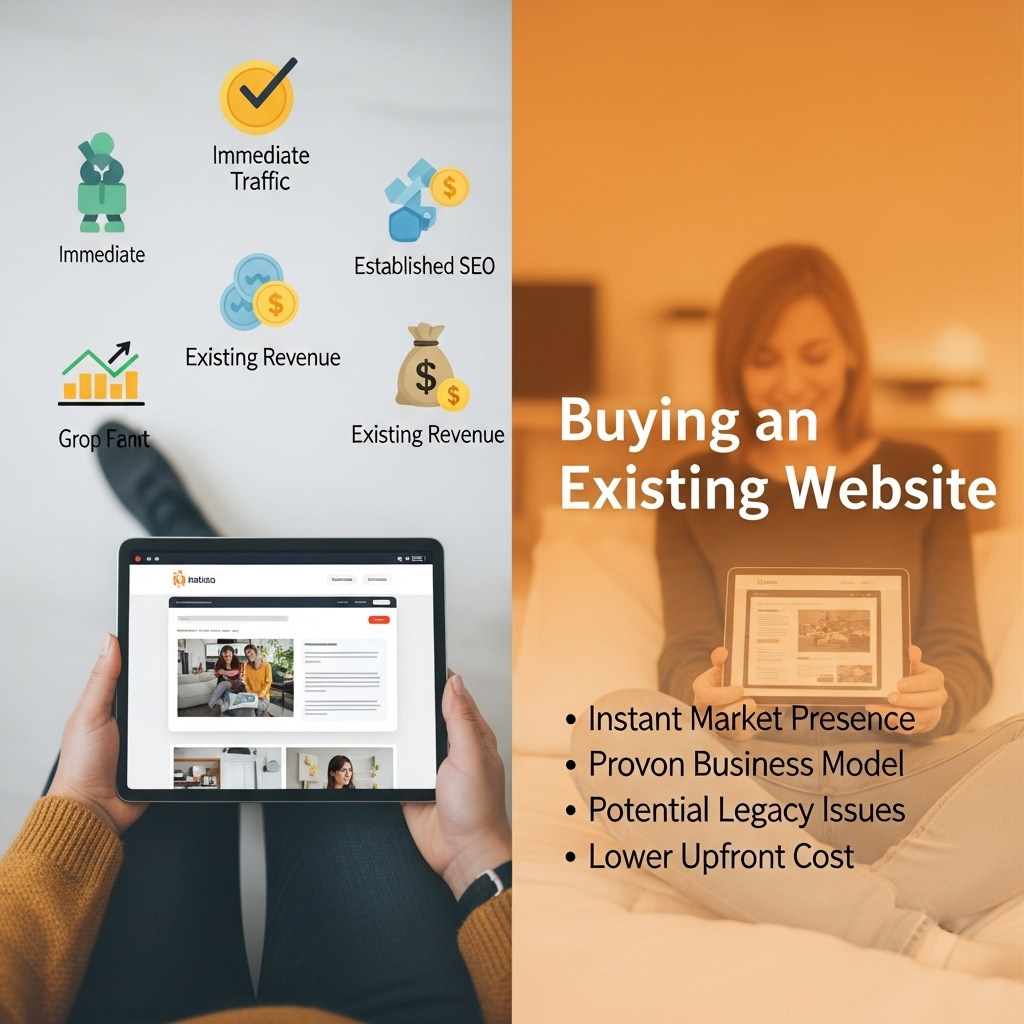 Custom Turnkey Website vs Buying an Existing Website in 2026